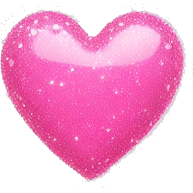 Sparkling pink heart emoji