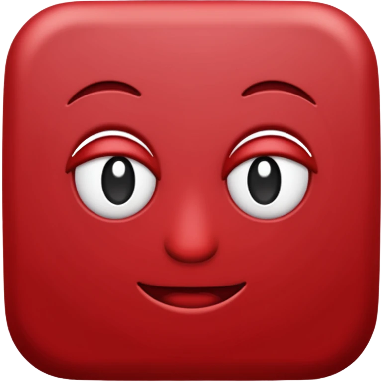Dark red emoji