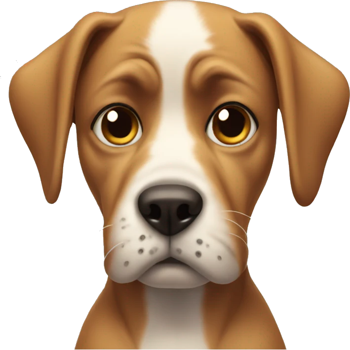 an annoyed dog emoji