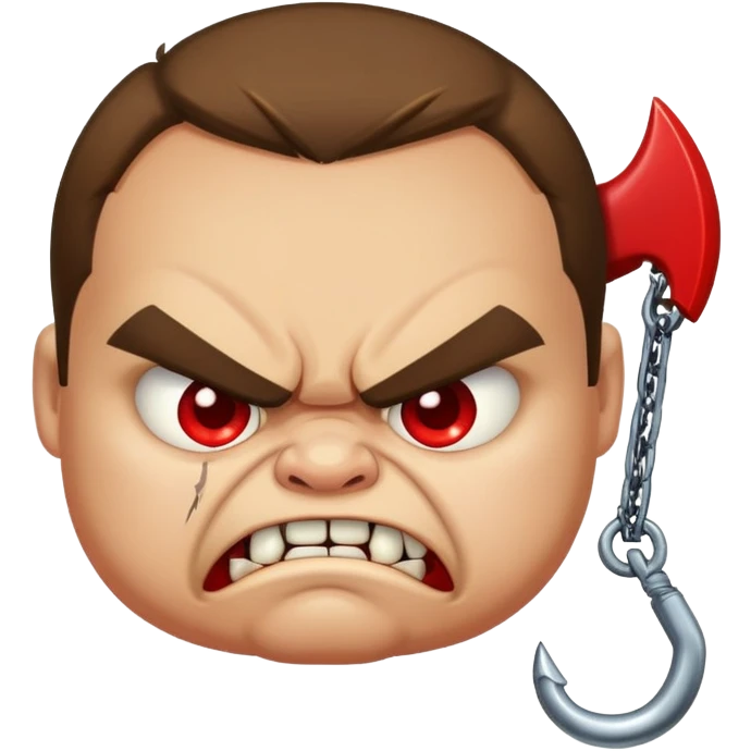 Generate Pudge from the game dota 2, who is angry emoji