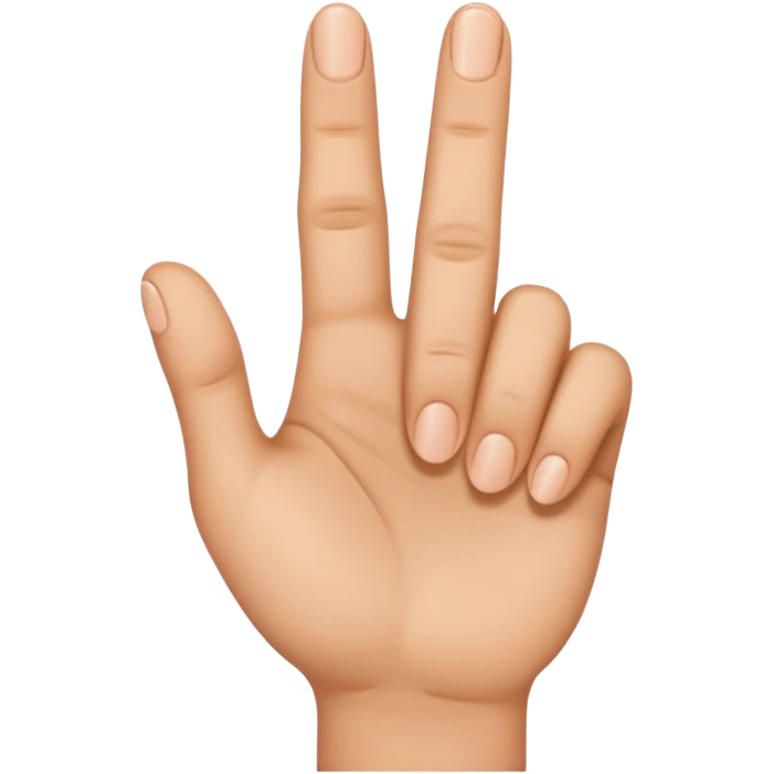 only ONE finger of a hand emoji
