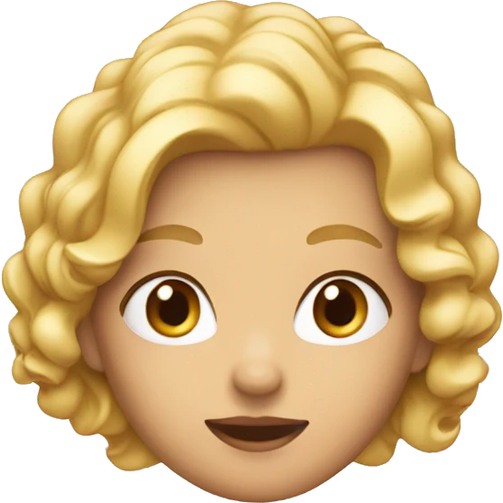 une chipie blonde qui ricane emoji