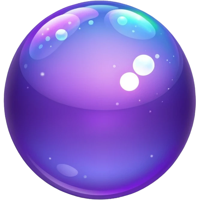 purple violet sparkling bubble emoji