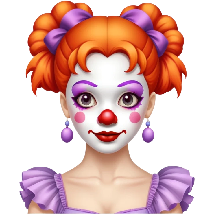 Ballerina im clownkostym  emoji