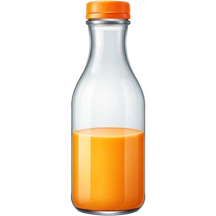 Orange juice bottle emoji