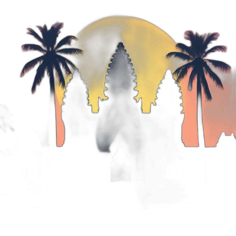 Angkor watt cambiéis sunset emoji