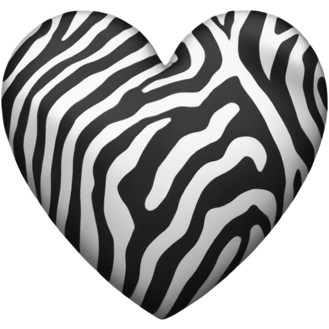 Zebra heart  emoji