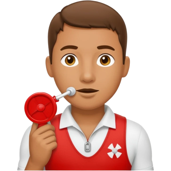 lifeguard with whistle emoji