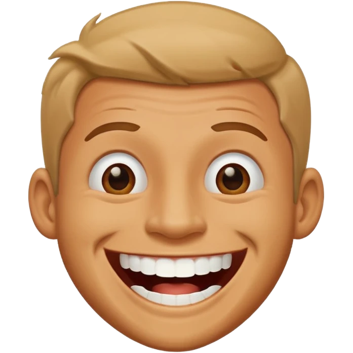 erkek gülme emoji