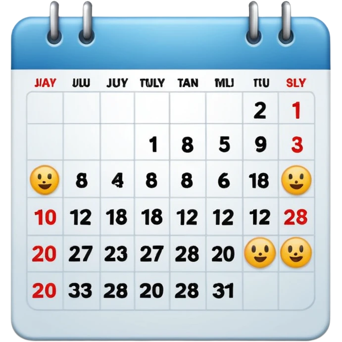 calender 02.28 emoji