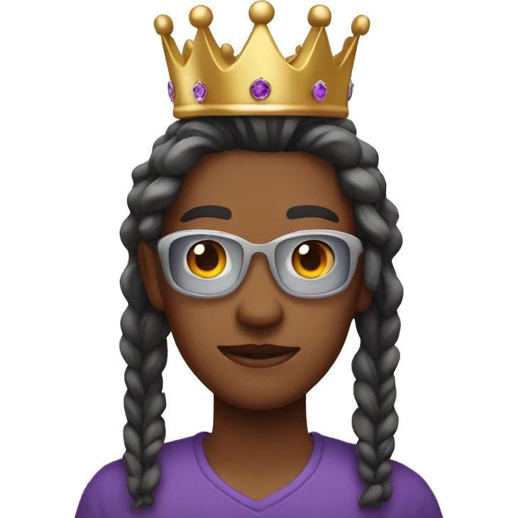  😎 emoji with crown emoji