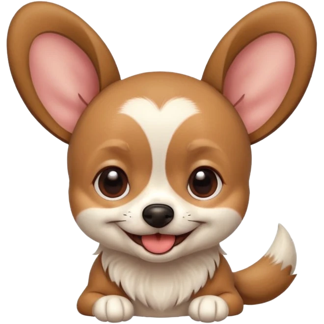Chihuahua with mickey ears emoji