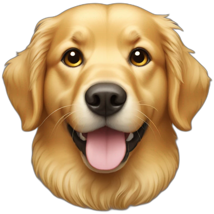 Golden retriever head emoji