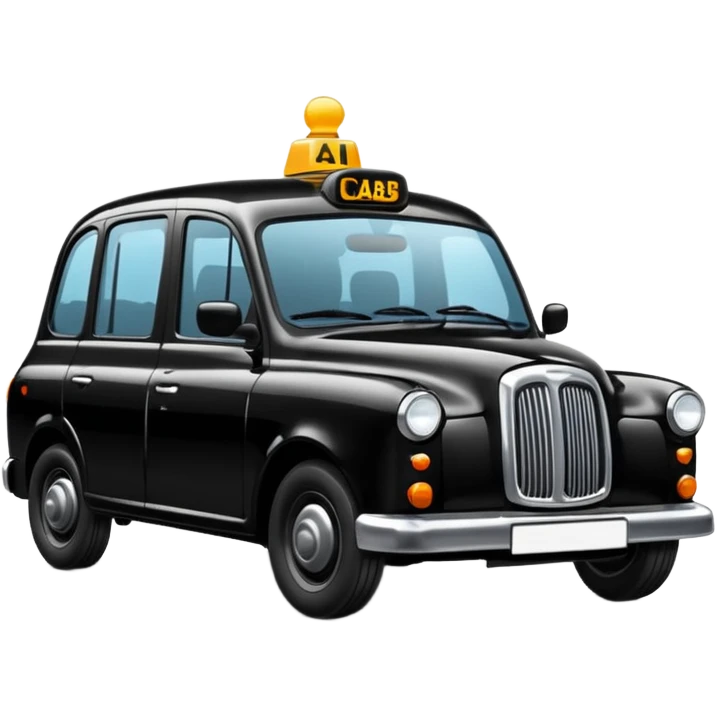 Black cab emoji