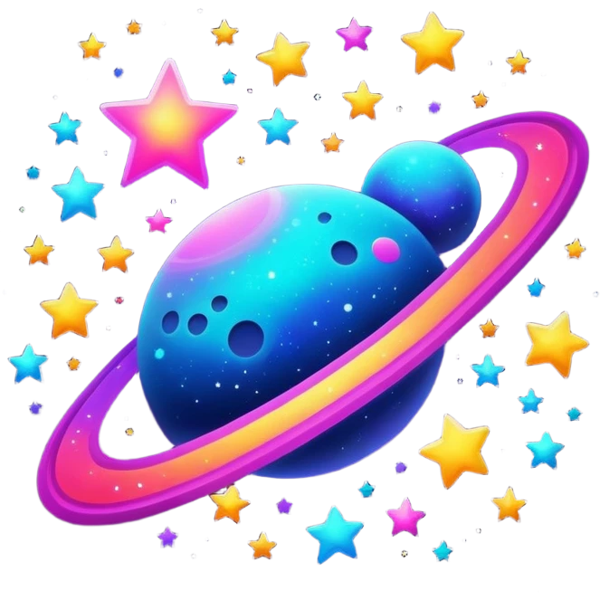 neon space emoji