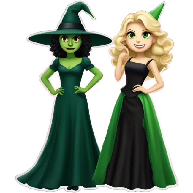 Galinda and elphaba  emoji
