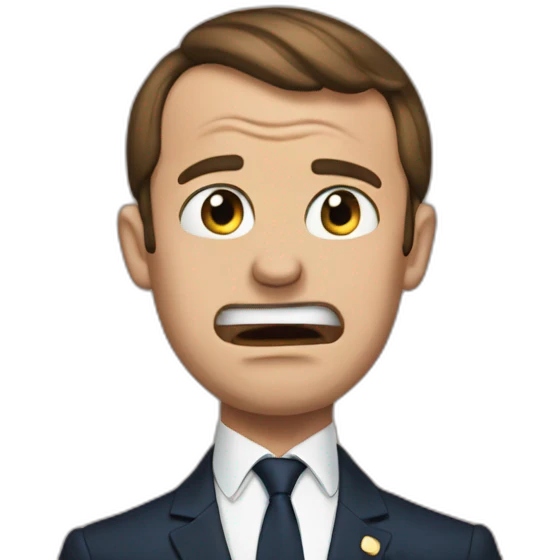 Macron cry  emoji