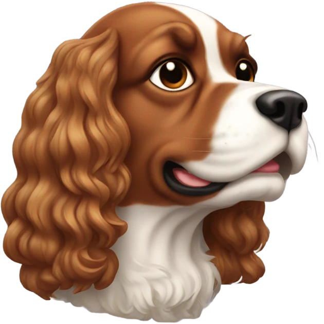 a male handsome cavalier with his teeth showing emoji