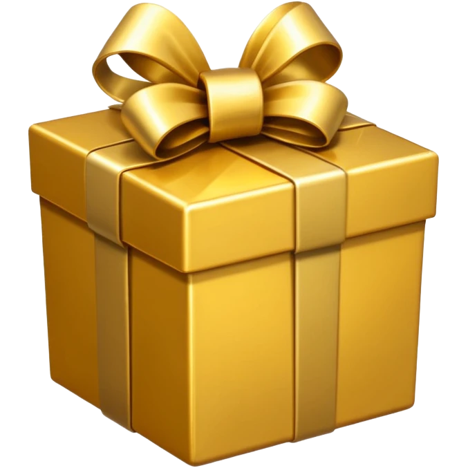 gold gift box emoji