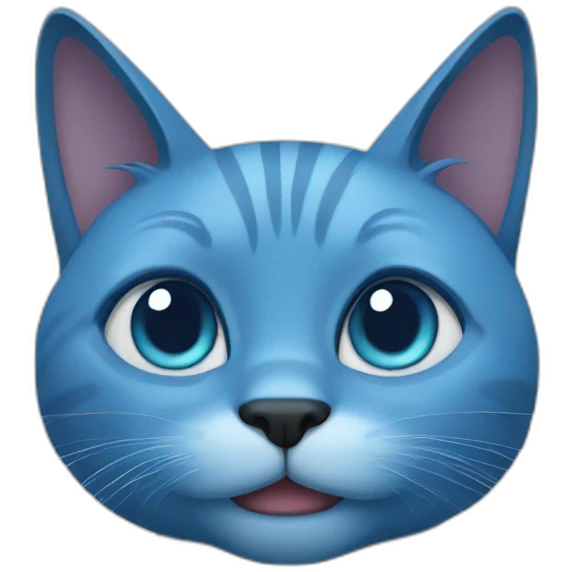 blue cat emoji