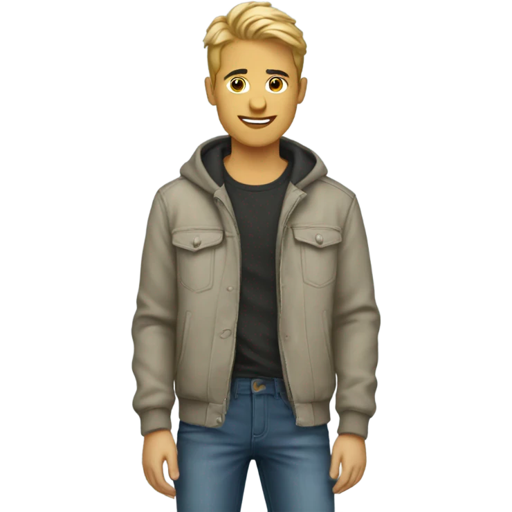 casual boys in stylish attire emoji