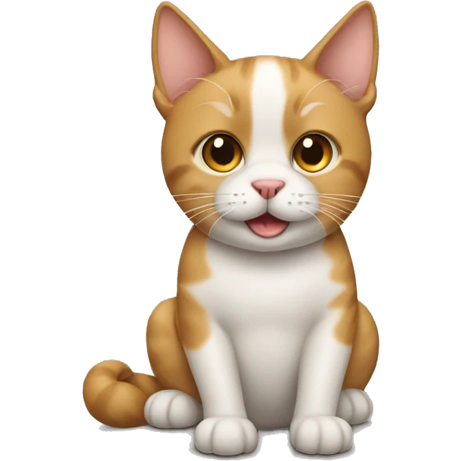 Cat with dog emoji