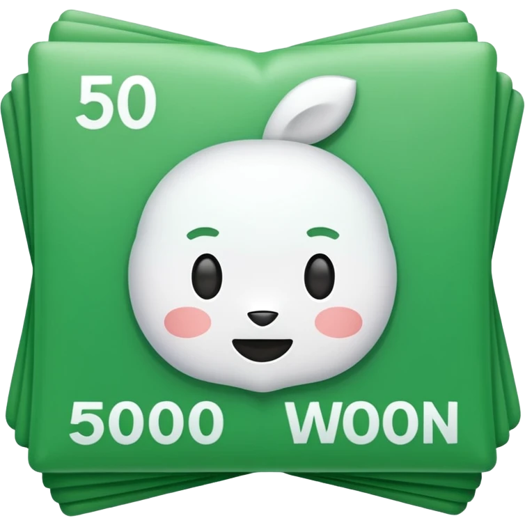 50000 won emoji