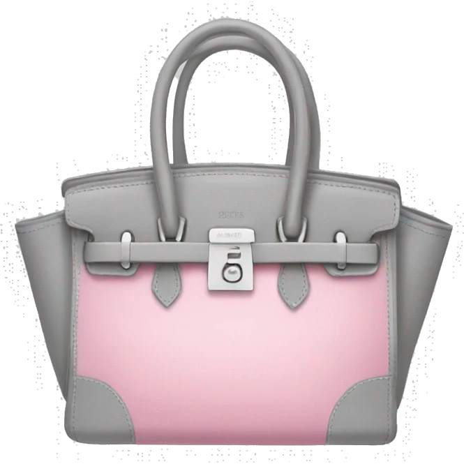  pink mixed with gray birkin bag emoji