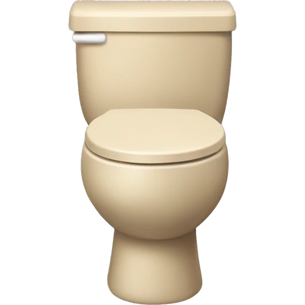 Beige toilet emoji