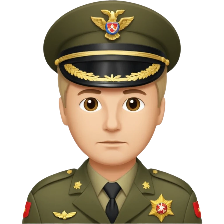 Quiero un señor uniformado de soldado  emoji