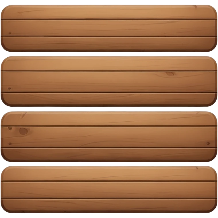 one cartoon like wood plank emoji
