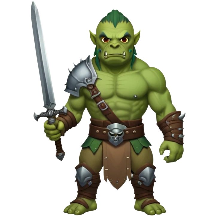 Orc with sword emoji