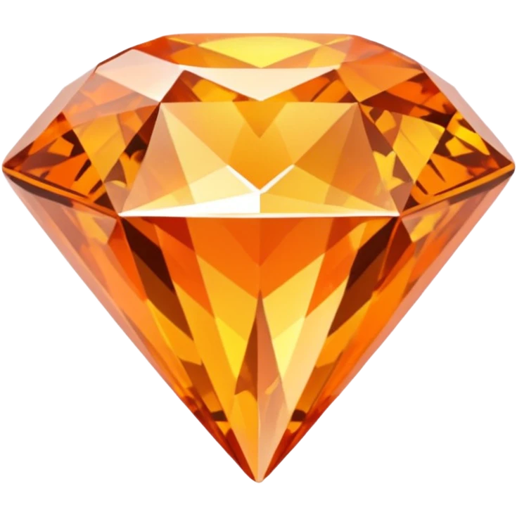 orange princess cut diamond emoji