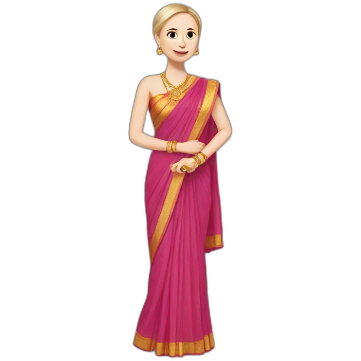 Putin wear saree emoji