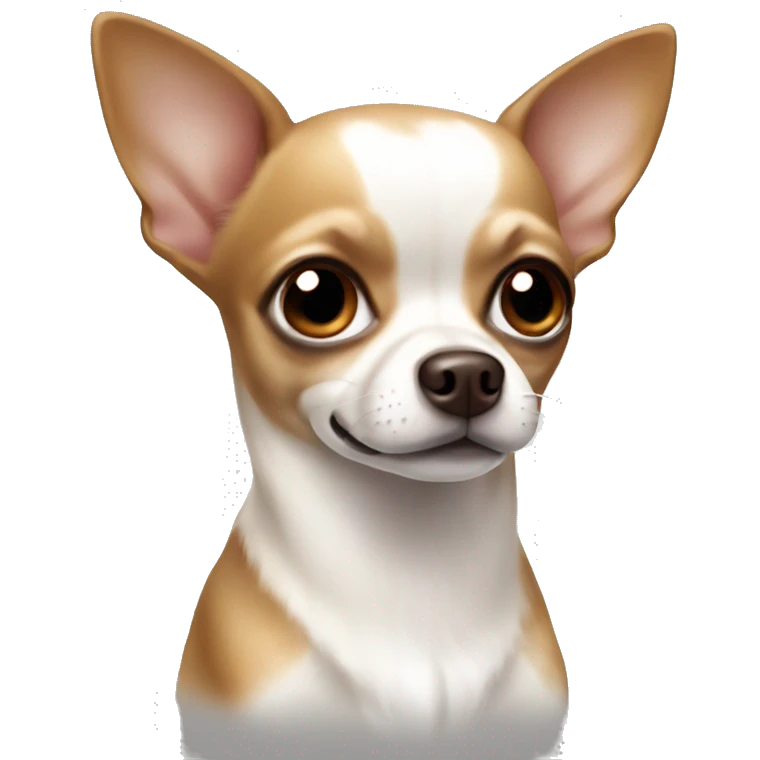 White and brown chihuahua emoji