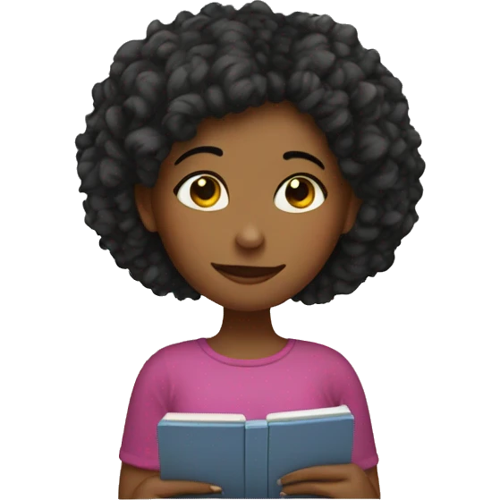 Girl with Ereader cozy emoji