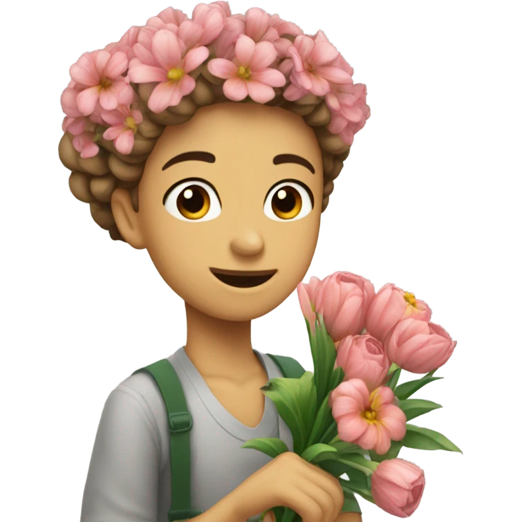 buquês de flores  emoji