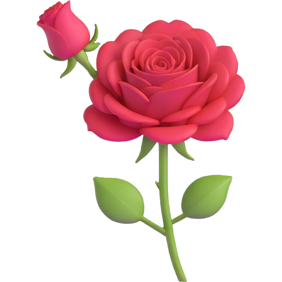 single rose emoji