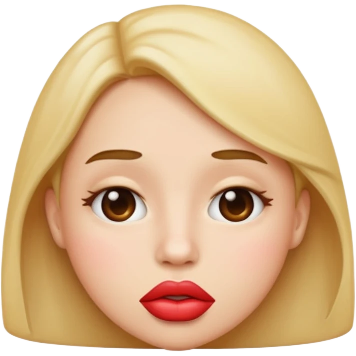 Blowing a kiss regular emoji face emoji