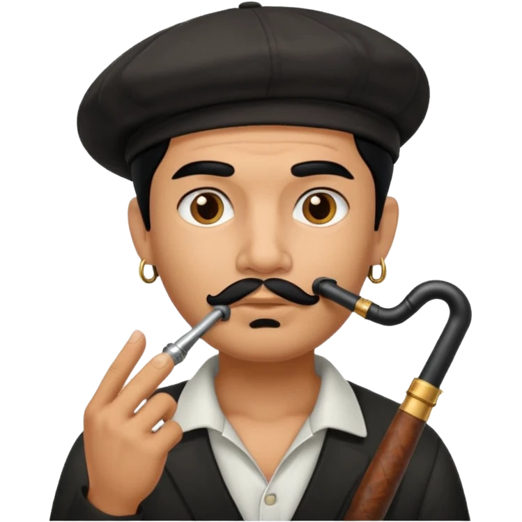 Cholo with a pipe emoji