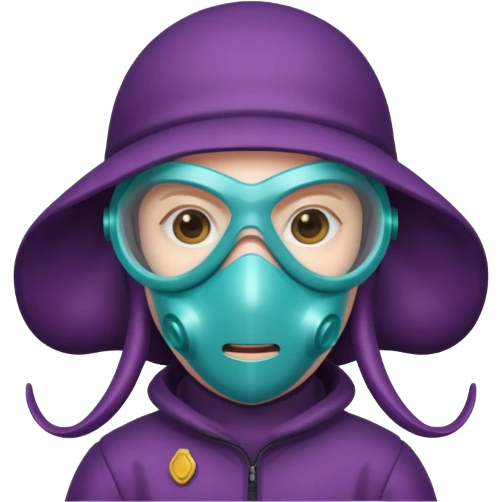 squid game guard wearing mask emoji