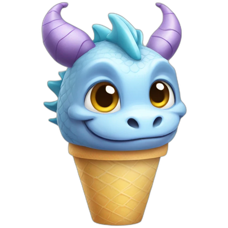 dragon cute gelato emoji