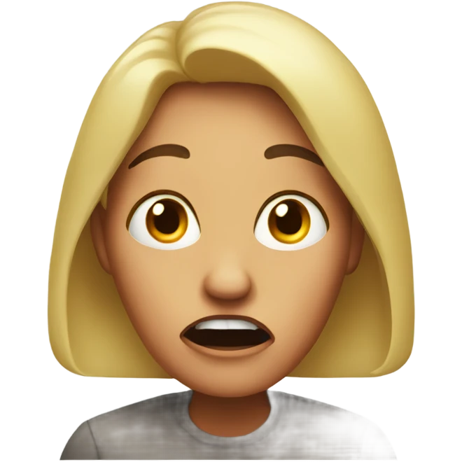 Mad woman in disbelief  emoji