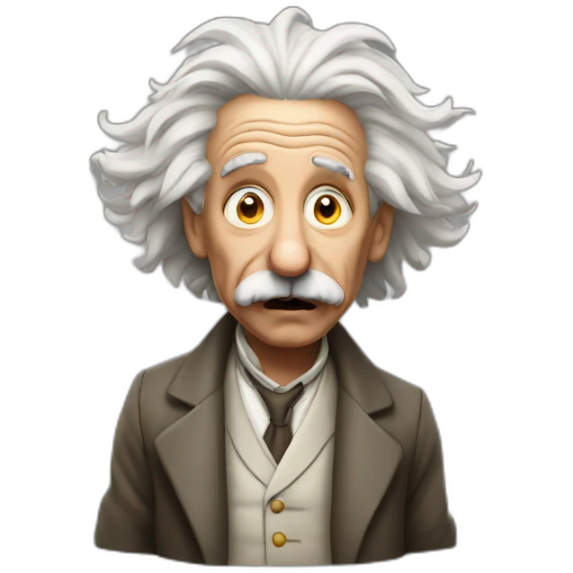 Mad einstein emoji