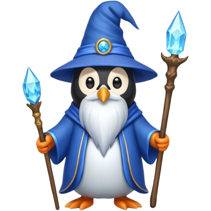 Penguin Wizard emoji