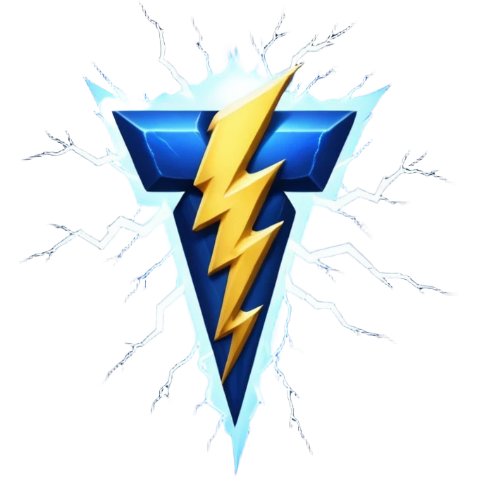 black lightning emoji