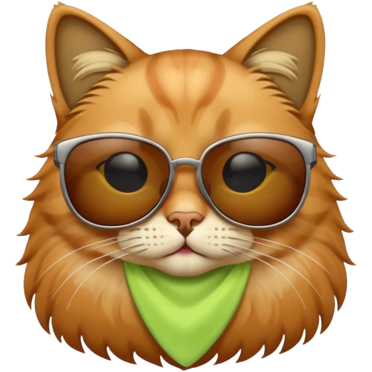 Cat wearing sunglasses emoji