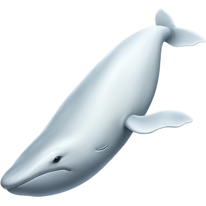 white whale , underside emoji