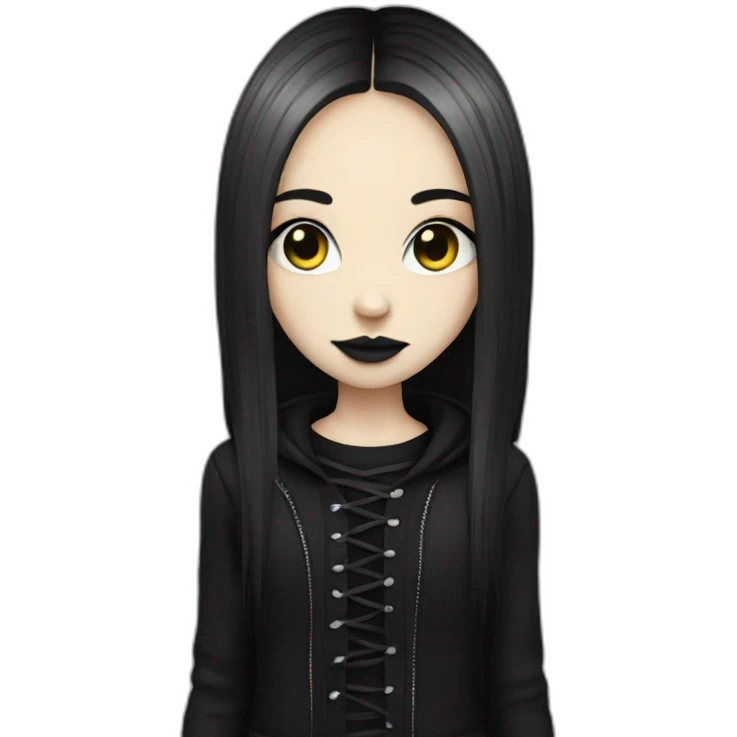 Girl gothic emoji