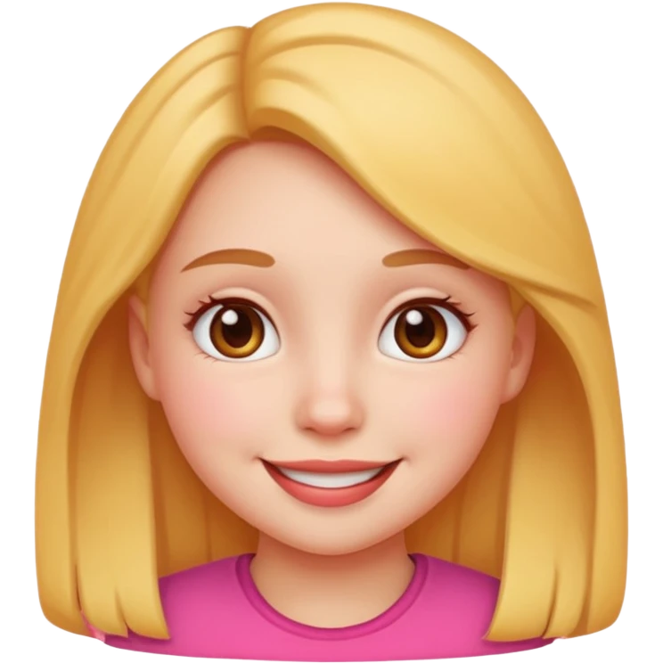 A baddie girl giving cute vibes but don't make it look like more of a human emoji more of a emoji emoji